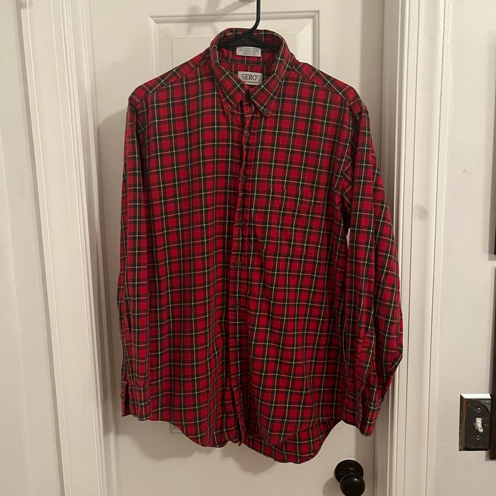 Vintage Sero Plaid Flannel Button Down Shirt